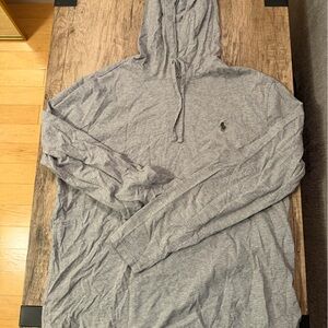 Polo by Ralph Lauren Men's Light Gray Hooded Jacket